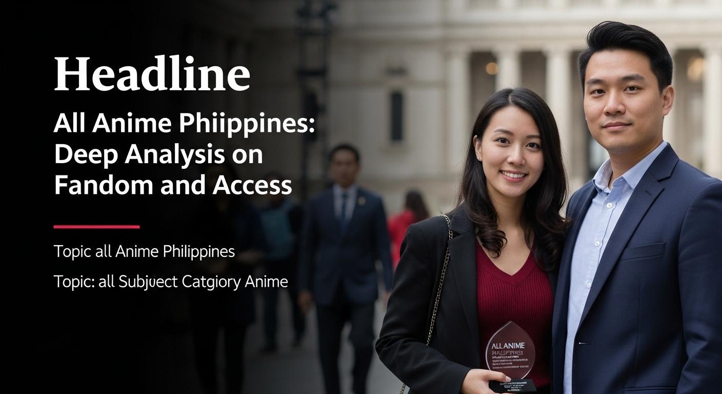 Philippine anime fans at a convention with vibrant cosplay and a large subtitled screen.